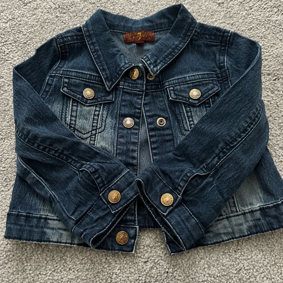 Girls toddler 24 month For All Man Kind jeans jacket - Picture 4 of 6